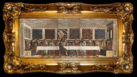 framed  Andrea del Castagno Abendmahl, ta009-2